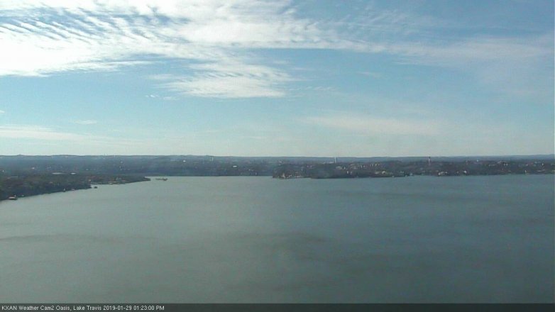 Lake Travis webcam, January 29, 2019 12:25 PM CT