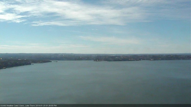 Lake Travis webcam, January 29, 2019 12:40 PM CT