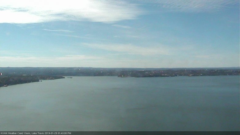 Lake Travis webcam, January 29, 2019 12:45 PM CT