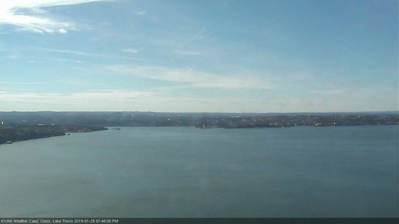 Lake Travis webcam, January 29, 2019 12:50 PM CT