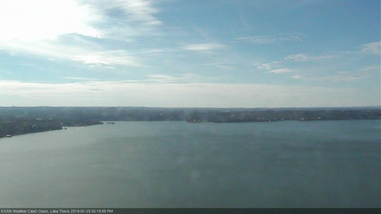 Lake Travis webcam, January 29, 2019 1:20 PM CT