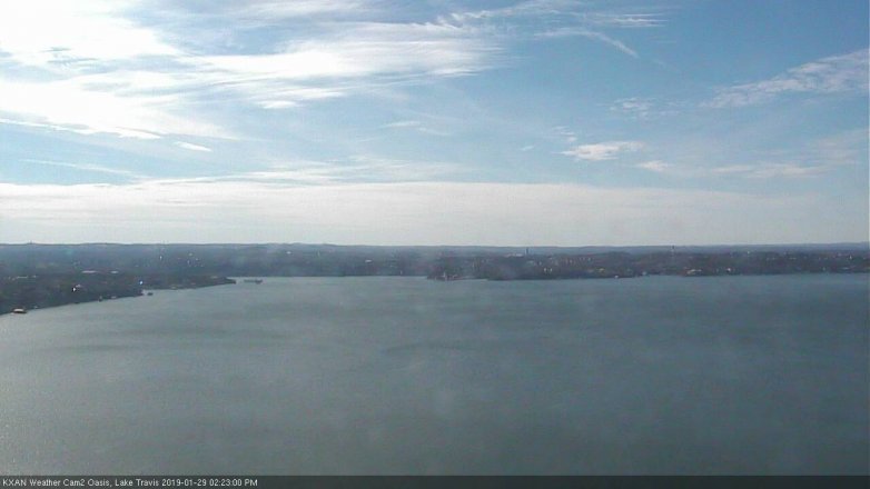 Lake Travis webcam, January 29, 2019 1:25 PM CT