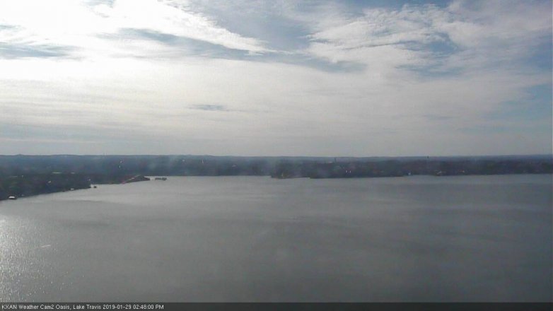 Lake Travis webcam, January 29, 2019 1:50 PM CT