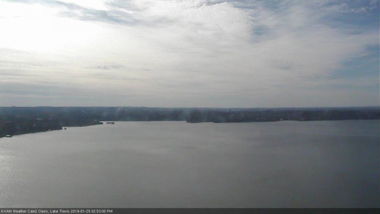 Lake Travis webcam, January 29, 2019 1:55 PM CT