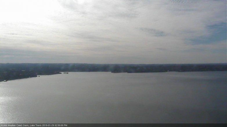 Lake Travis webcam, January 29, 2019 2:00 PM CT