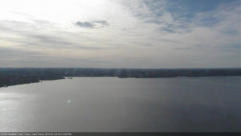 Lake Travis webcam, January 29, 2019 2:15 PM CT