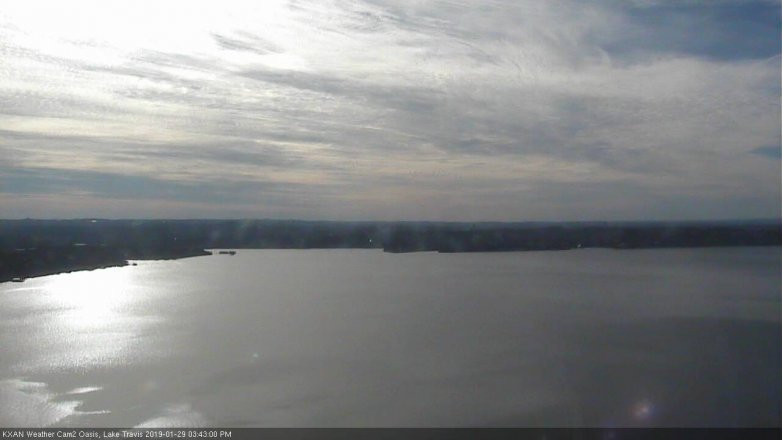 Lake Travis webcam, January 29, 2019 2:45 PM CT