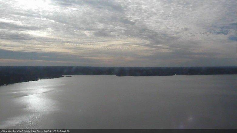 Lake Travis webcam, January 29, 2019 2:55 PM CT