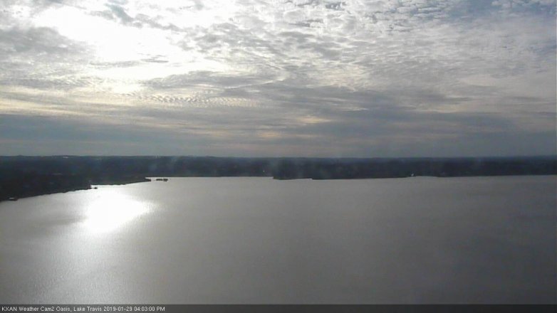 Lake Travis webcam, January 29, 2019 3:05 PM CT