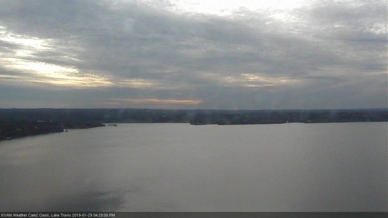 Lake Travis webcam, January 29, 2019 3:30 PM CT
