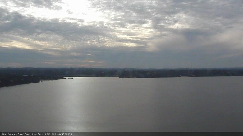 Lake Travis webcam, January 29, 2019 3:45 PM CT