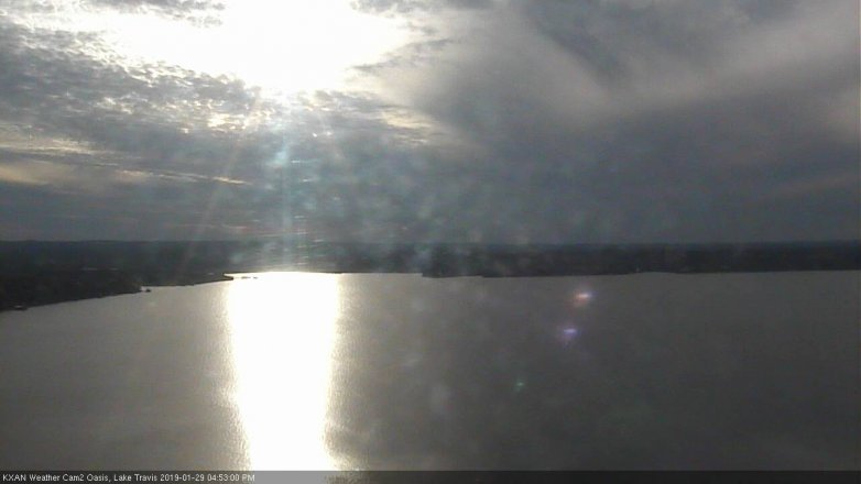Lake Travis webcam, January 29, 2019 3:55 PM CT