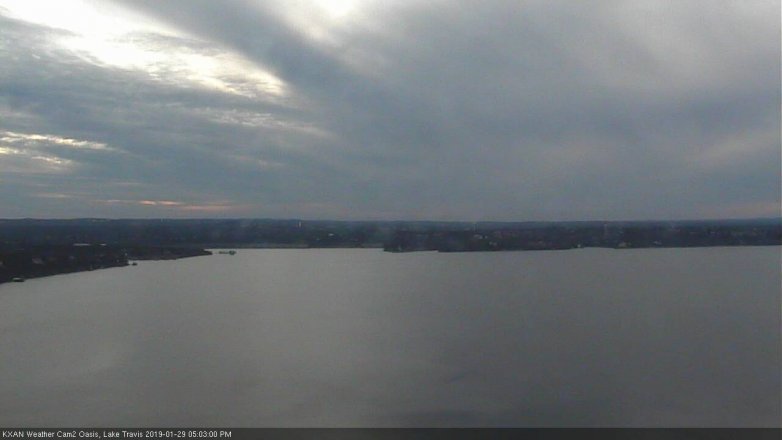 Lake Travis webcam, January 29, 2019 4:05 PM CT