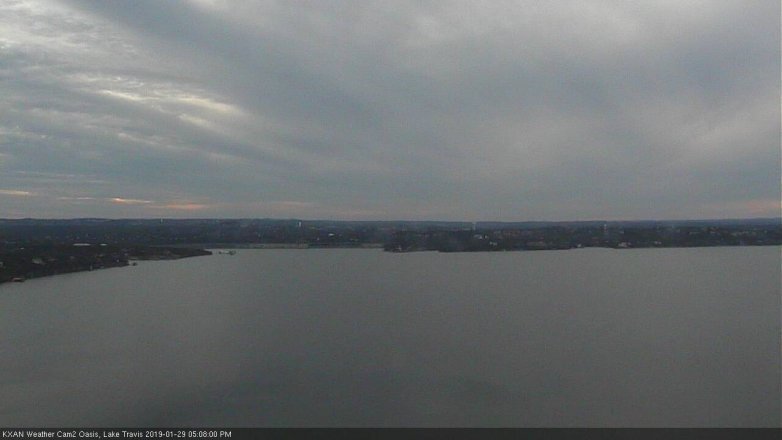 Lake Travis webcam, January 29, 2019 4:10 PM CT