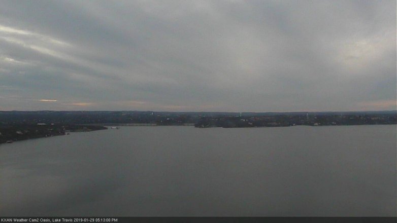 Lake Travis webcam, January 29, 2019 4:15 PM CT