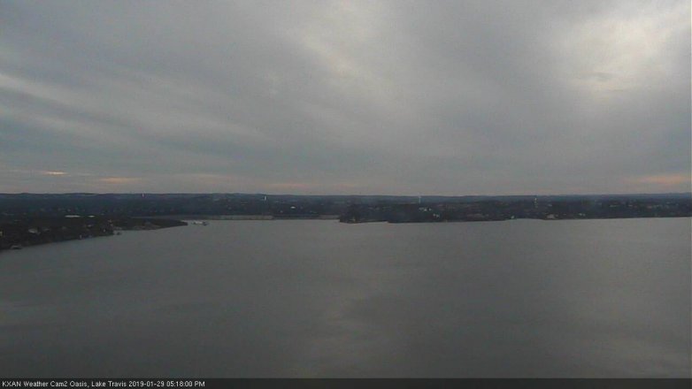 Lake Travis webcam, January 29, 2019 4:20 PM CT