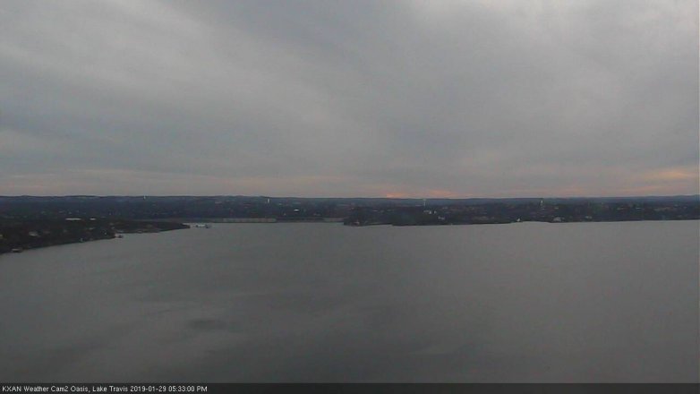 Lake Travis webcam, January 29, 2019 4:35 PM CT