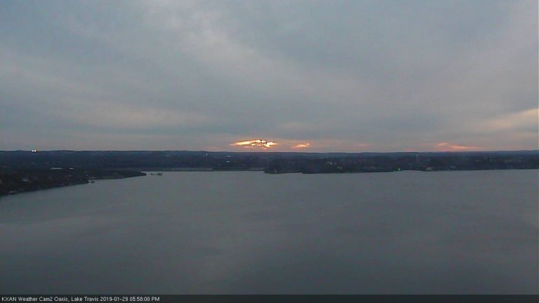 Lake Travis webcam, January 29, 2019 5:00 PM CT