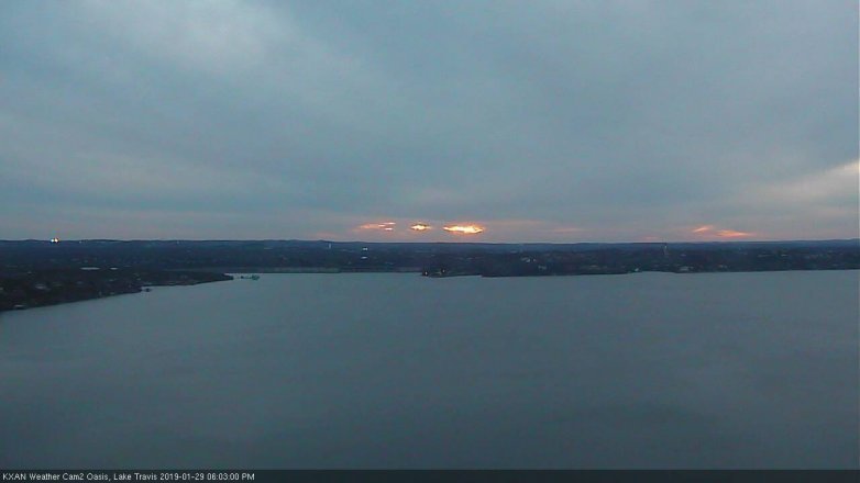 Lake Travis webcam, January 29, 2019 5:05 PM CT