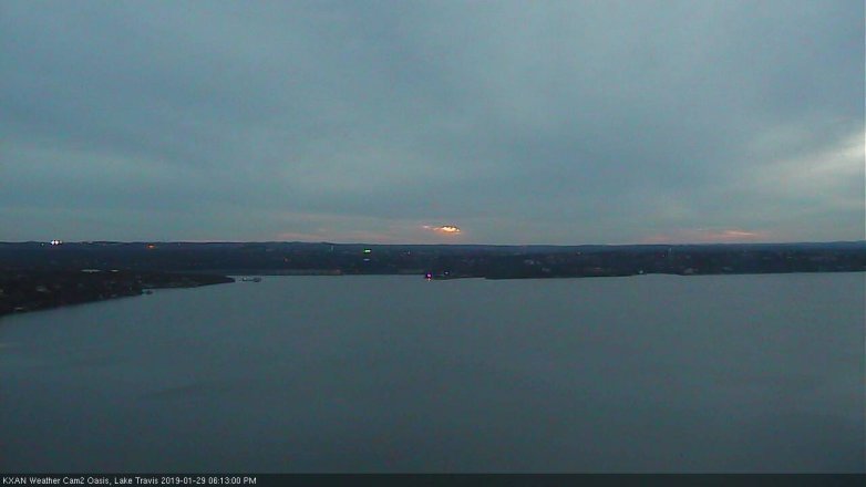 Lake Travis webcam, January 29, 2019 5:15 PM CT