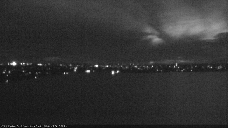 Lake Travis webcam, January 29, 2019 5:45 PM CT
