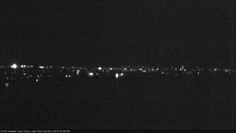 Lake Travis webcam, January 29, 2019 6:45 PM CT