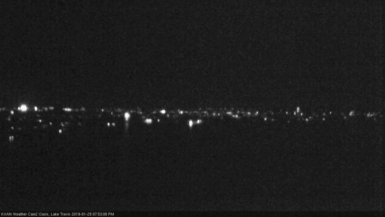 Lake Travis webcam, January 29, 2019 6:55 PM CT