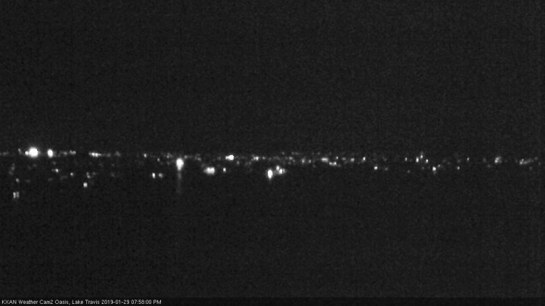 Lake Travis webcam, January 29, 2019 7:00 PM CT