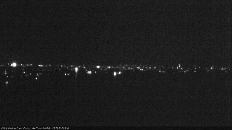 Lake Travis webcam, January 29, 2019 7:25 PM CT