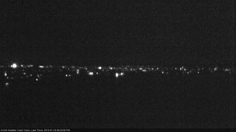 Lake Travis webcam, January 29, 2019 7:30 PM CT
