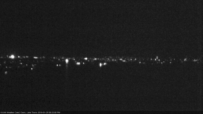 Lake Travis webcam, January 29, 2019 7:35 PM CT
