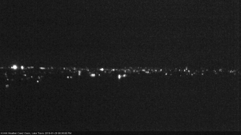 Lake Travis webcam, January 29, 2019 7:40 PM CT