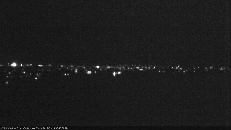 Lake Travis webcam, January 29, 2019 7:45 PM CT
