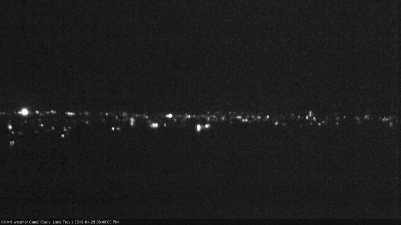Lake Travis webcam, January 29, 2019 7:50 PM CT