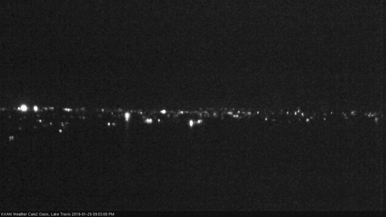 Lake Travis webcam, January 29, 2019 8:05 PM CT