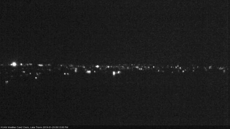 Lake Travis webcam, January 29, 2019 8:15 PM CT