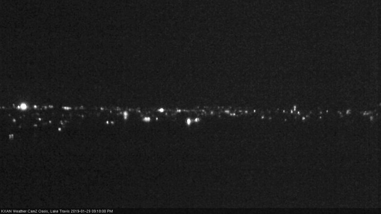Lake Travis webcam, January 29, 2019 8:20 PM CT