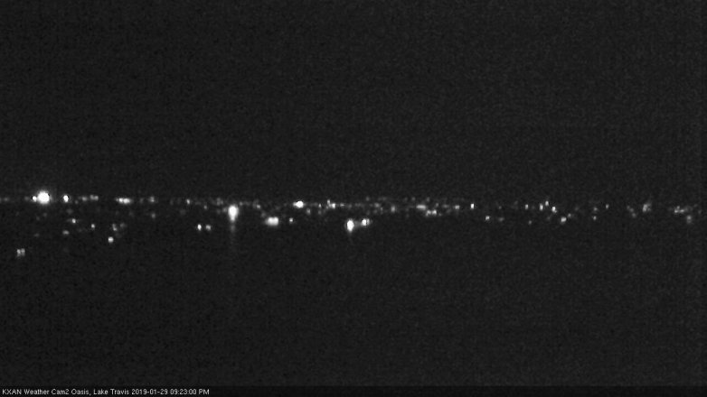 Lake Travis webcam, January 29, 2019 8:25 PM CT