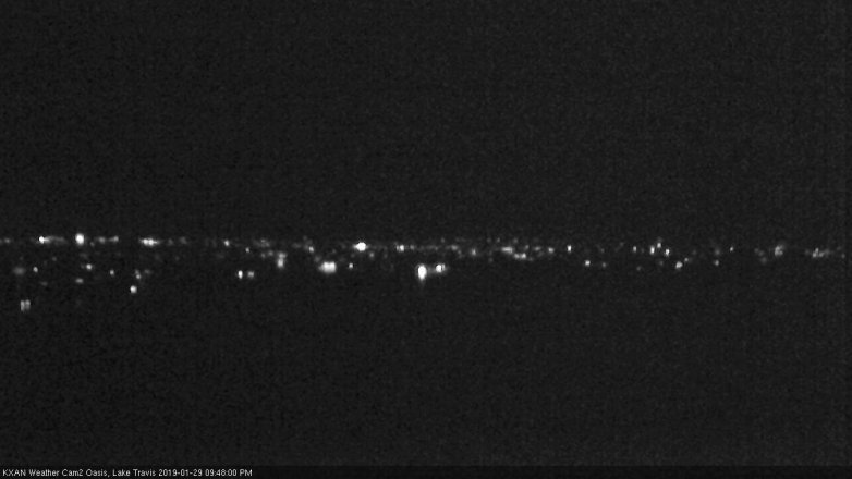 Lake Travis webcam, January 29, 2019 8:50 PM CT