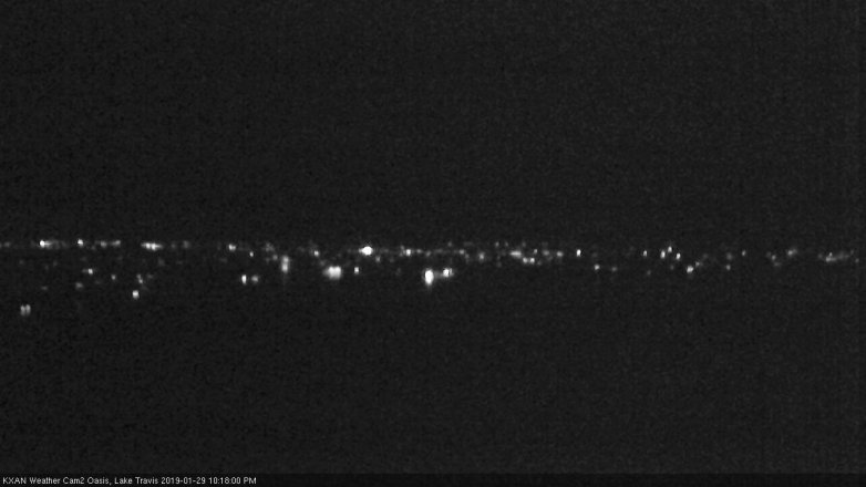 Lake Travis webcam, January 29, 2019 9:20 PM CT