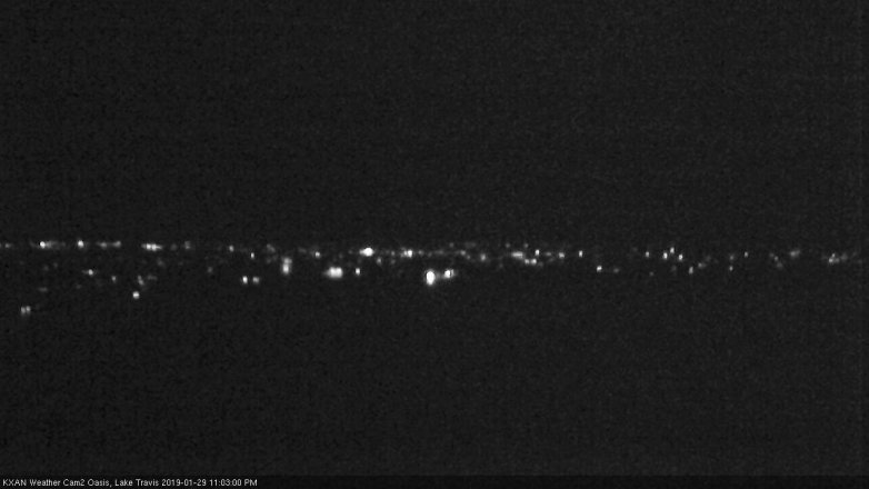 Lake Travis webcam, January 29, 2019 10:05 PM CT