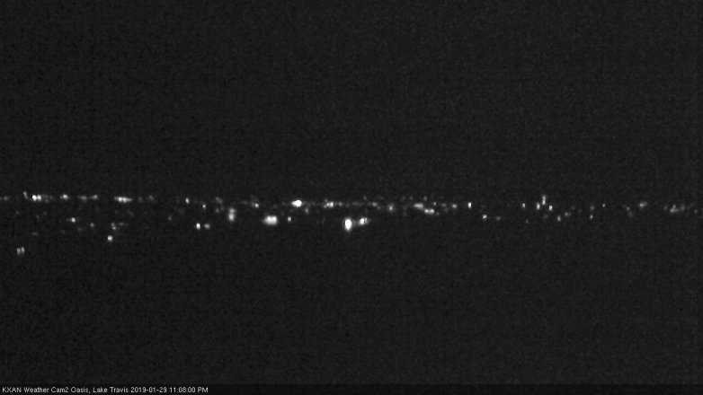 Lake Travis webcam, January 29, 2019 10:10 PM CT