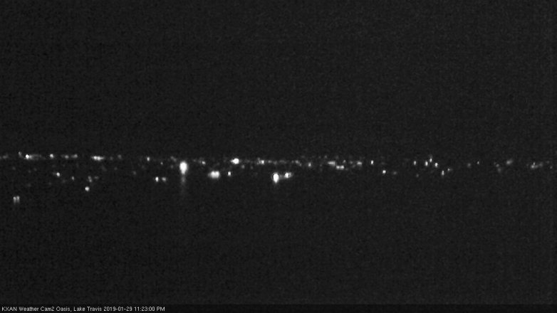 Lake Travis webcam, January 29, 2019 10:25 PM CT