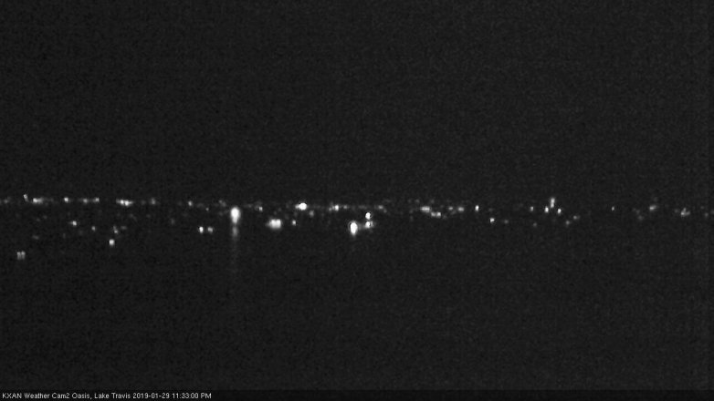 Lake Travis webcam, January 29, 2019 10:35 PM CT
