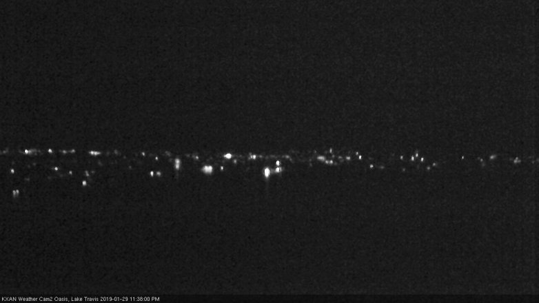 Lake Travis webcam, January 29, 2019 10:40 PM CT