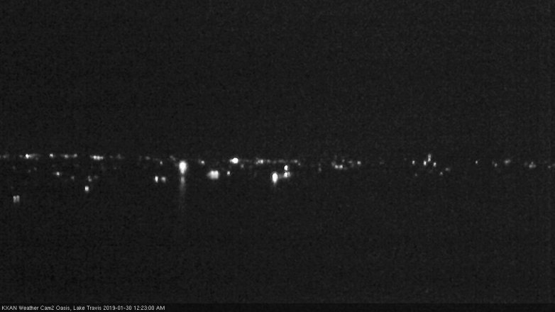 Lake Travis webcam, January 29, 2019 11:25 PM CT
