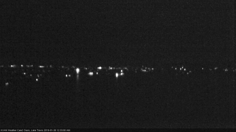 Lake Travis webcam, January 29, 2019 11:35 PM CT