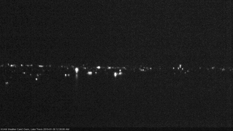 Lake Travis webcam, January 29, 2019 11:40 PM CT