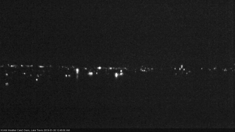 Lake Travis webcam, January 29, 2019 11:50 PM CT