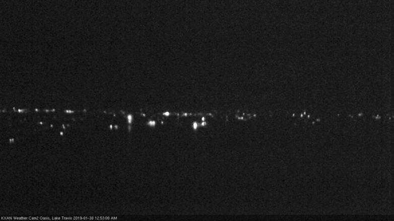 Lake Travis webcam, January 29, 2019 11:55 PM CT